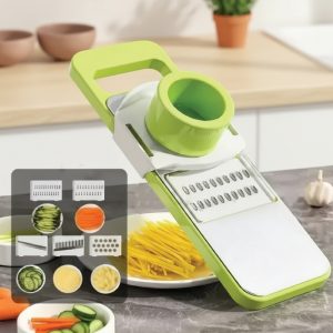 5-in-1 Vegetable Cutter & Slicer – Smart, Safe & Time-Saving